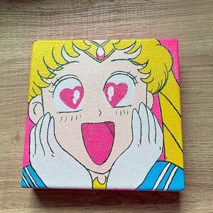 Handmade sailor moon painting